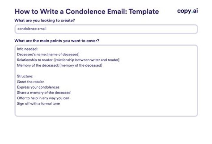 How to write a condolence email