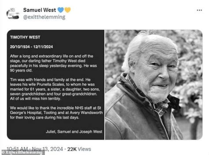 Who Is Joseph West? Details To Know About Samuel West Brother